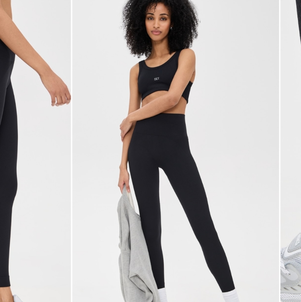 Set Active Sculptflex Breathe High Rise Leggings Black/Onyx Size M